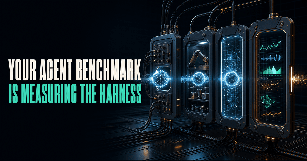 Your Agent Benchmark Is Measuring the Harness illustration