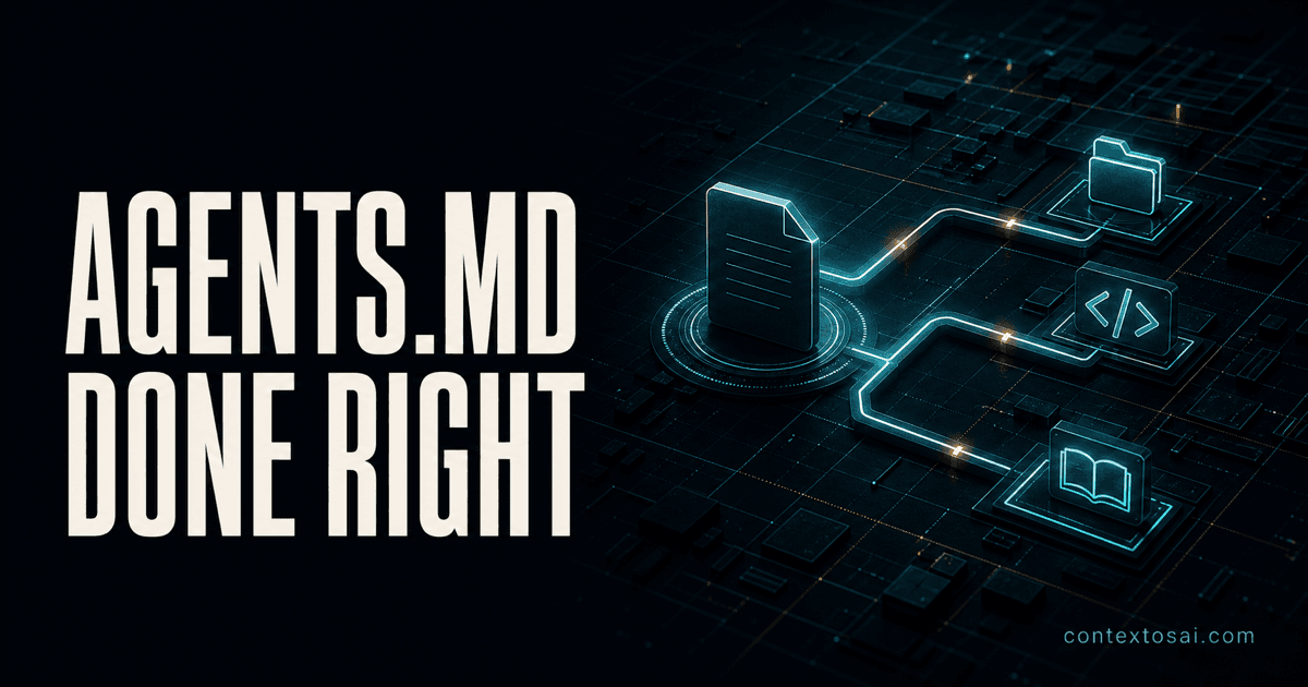 AGENTS.md Done Right: The Navigation File That Actually Helps Coding Agents illustration