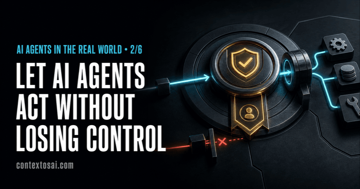 The Delegation Contract: How to Let an AI Agent Act Without Losing Control illustration