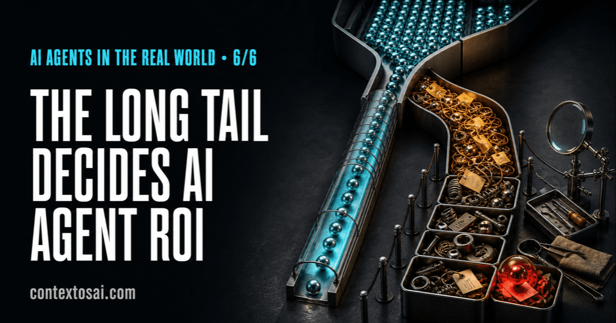The AI Agent Exception Economy: Why the Long Tail Decides ROI illustration