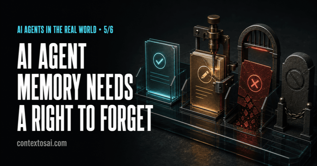 Agent Memory Needs a Right to Correct and Forget illustration