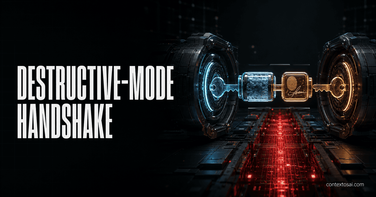 Approval Gates in Code: The Destructive-Mode Handshake illustration