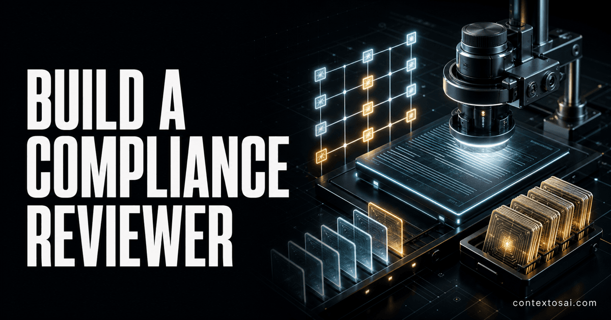 Building a Compliance Reviewer Agent in 60 Lines and a Golden Set illustration