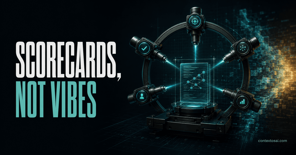 How to Judge AI Work: Scorecards, Not Vibes illustration