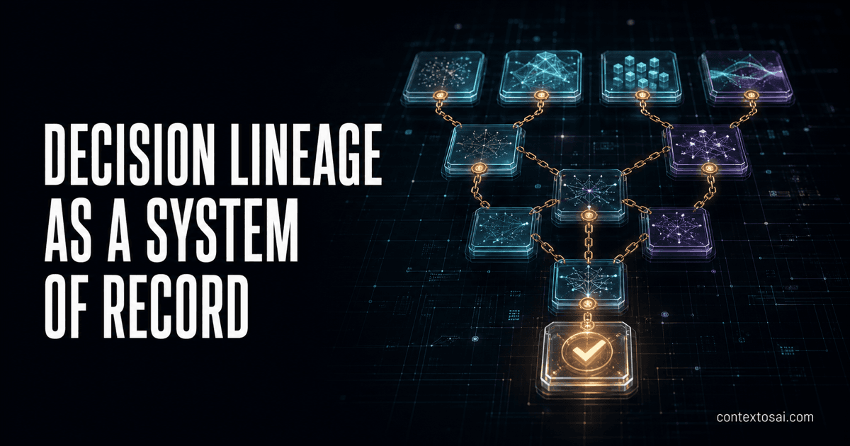 Context Graphs: Decision Lineage as a System of Record illustration