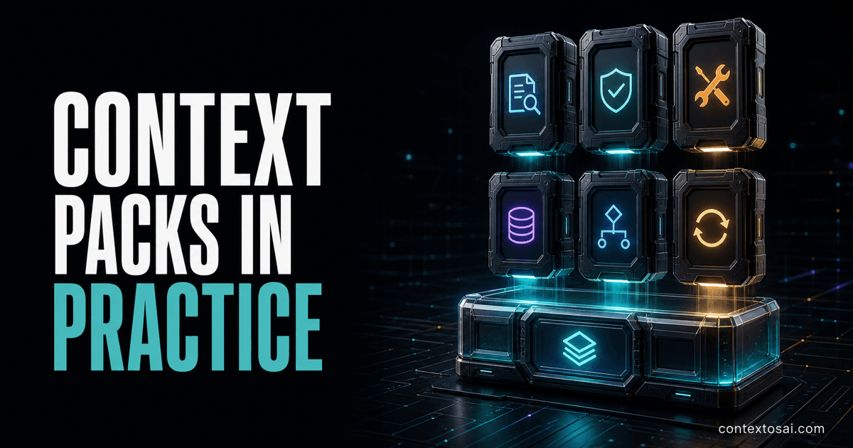 Context Packs in Practice: From Spec to Run illustration