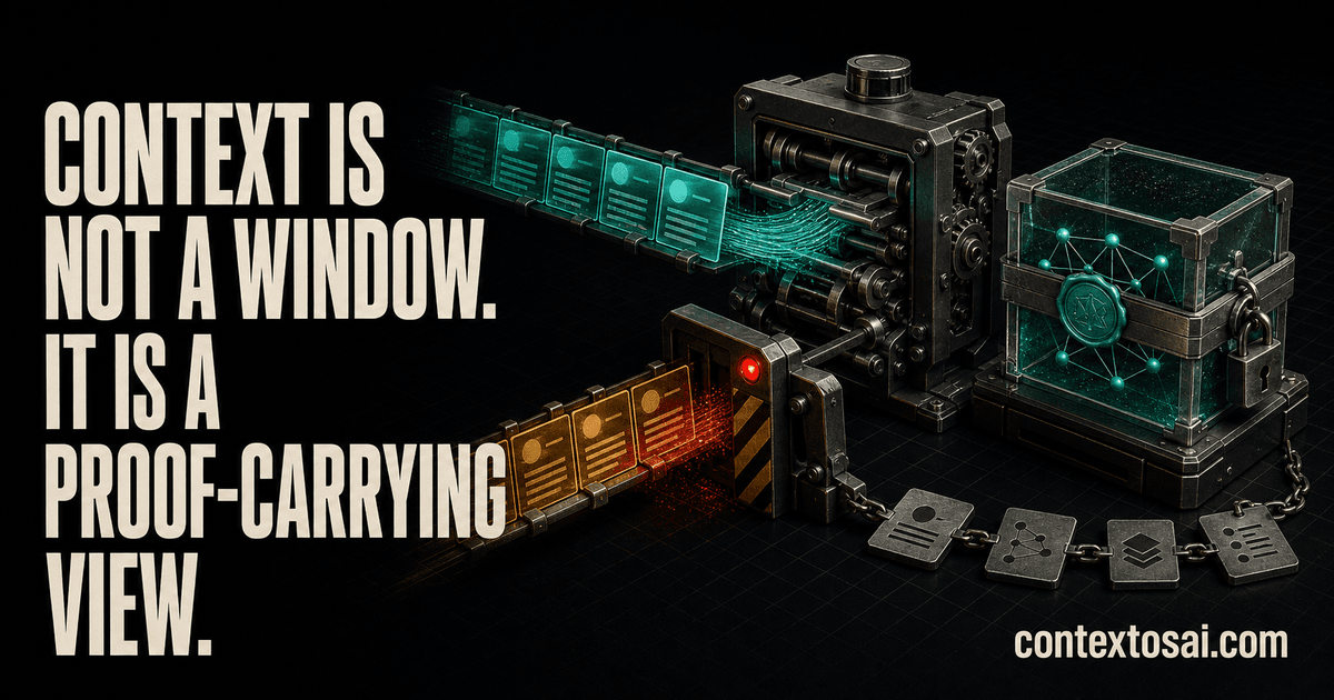 Proof-Carrying Context: Why AI Agents Need More Than a Context Window illustration