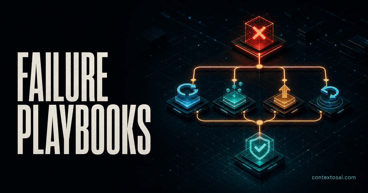 Failure Playbooks: The Typed Verdict Map illustration