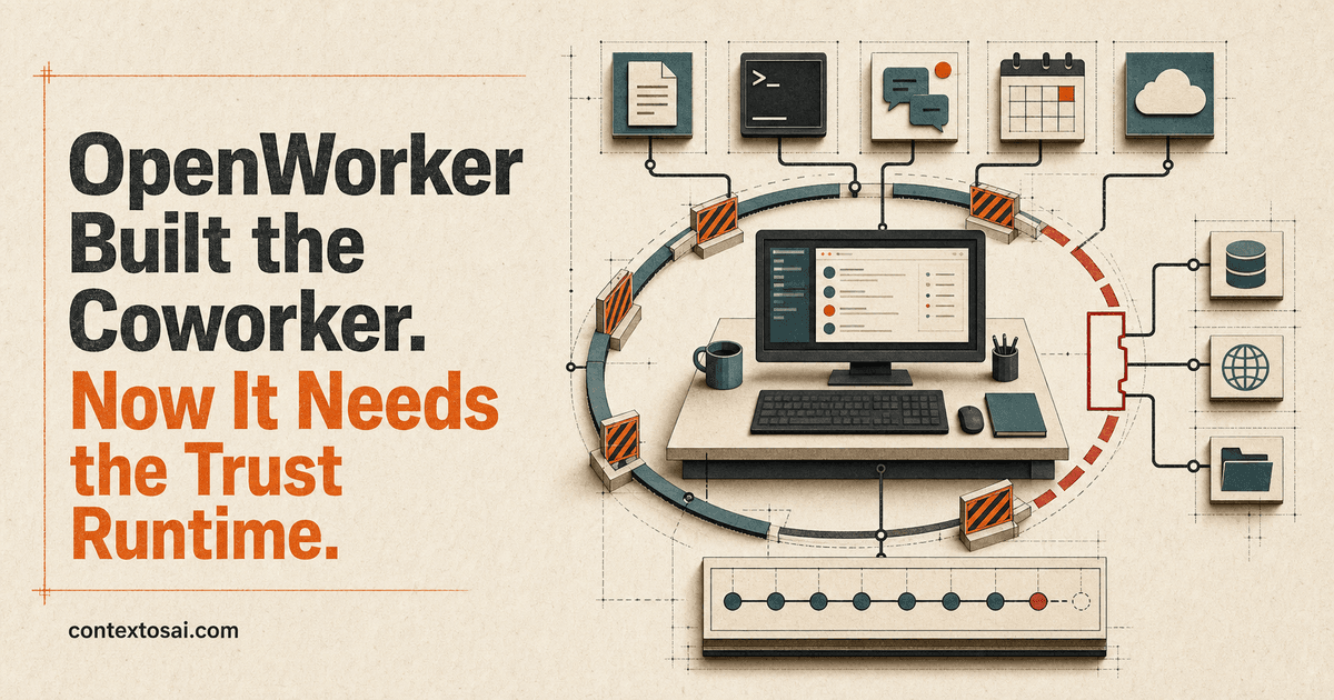 OpenWorker Review: A Real Desktop Coworker With an Unfinished Trust Runtime illustration