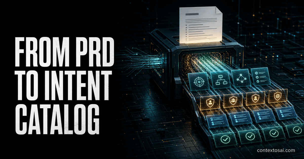 From PRD to Intent Catalog: The PM Spec for Agentic Products illustration