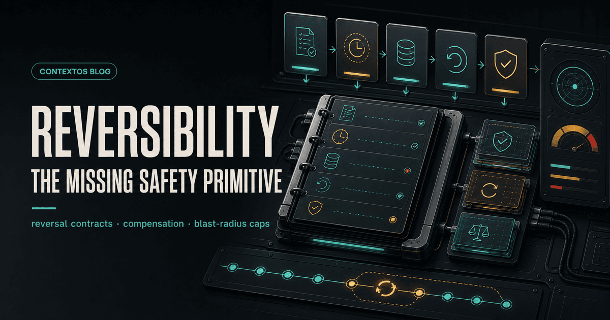 Reversibility Is the Missing Safety Primitive for AI Agents illustration