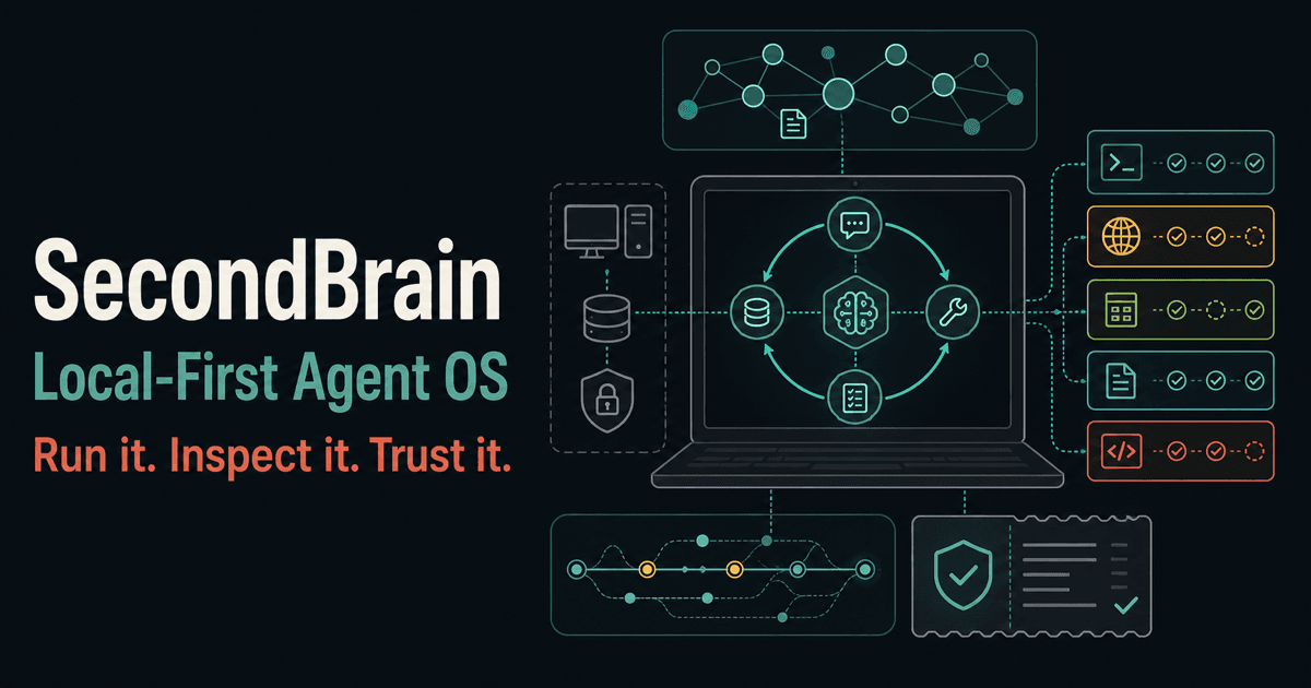 SecondBrain: A Local-First Agent Operating System You Can Run, Inspect, and Trust illustration