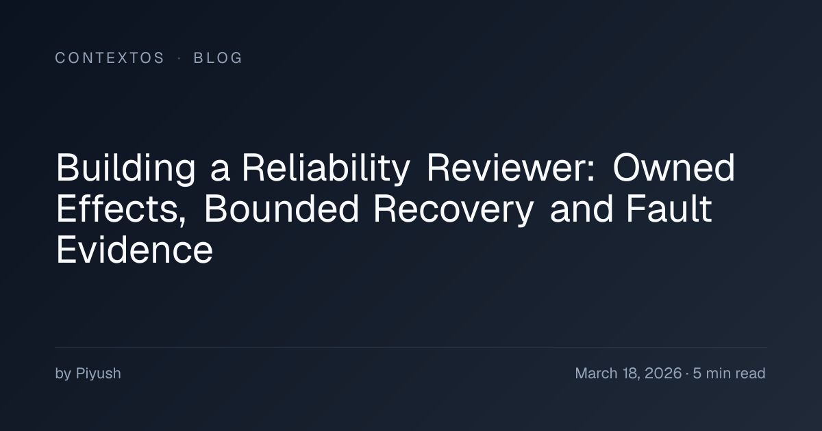 Building a Reliability Reviewer Agent: 70 Lines Past the Compliance One ...